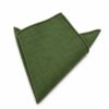 Batista de buzunar pentru sacou de costum barbatesc, model culoare uni, Verde Kaki Inchis 2 Batista de buzunar pentru sacou de costum barbatesc, model culoare uni, Verde Kaki Inchis