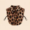 Guler fals de camasa, detasabil, model animal print 3 Guler fals de camasa, detasabil, model animal print