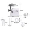 "Masina de tocat carne electrica cu 3 site si putere 2800W KESNUP, multifunctionala, functie de inversare rotatie, control al texturii carnii, site: 3 mm, 5 mm 7 mm, include accesorii pentru umplerea carnatilor, dimensiuni 34 x 33.5 x 9 cm, Alb / Argintiu" 5 "Masina de tocat carne electrica cu 3 site si putere 2800W KESNUP, multifunctionala, functie de inversare rotatie, control al texturii carnii, site: 3 mm, 5 mm 7 mm, include accesorii pentru umplerea carnatilor, dimensiuni 34 x 33.5 x 9 cm, Alb / Argintiu"