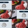 "Masina de tocat carne electrica cu 3 site si putere 2800W KESNUP, multifunctionala, functie de inversare rotatie, control al texturii carnii, site: 3 mm, 5 mm 7 mm, include accesorii pentru umplerea carnatilor, dimensiuni 34 x 33.5 x 9 cm, Alb / Argintiu" 6 "Masina de tocat carne electrica cu 3 site si putere 2800W KESNUP, multifunctionala, functie de inversare rotatie, control al texturii carnii, site: 3 mm, 5 mm 7 mm, include accesorii pentru umplerea carnatilor, dimensiuni 34 x 33.5 x 9 cm, Alb / Argintiu"