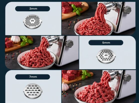 "Masina de tocat carne electrica cu 3 site si putere 2800W KESNUP, multifunctionala, functie de inversare rotatie, control al texturii carnii, site: 3 mm, 5 mm 7 mm, include accesorii pentru umplerea carnatilor, dimensiuni 34 x 33.5 x 9 cm, Alb / Argintiu" 6 "Masina de tocat carne electrica cu 3 site si putere 2800W KESNUP, multifunctionala, functie de inversare rotatie, control al texturii carnii, site: 3 mm, 5 mm 7 mm, include accesorii pentru umplerea carnatilor, dimensiuni 34 x 33.5 x 9 cm, Alb / Argintiu"