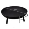 Semineu exterior tip vatra de foc cu trepied KESNUP, ideal ca gratar pe lemne, bol pentru foc camping si ceaun, dimensiuni 58 x 23 cm, structura din otel, 3 picioare detasabile, manere laterale pentru transport, rezistent la temperaturi ridicate, Negru 2 Semineu exterior tip vatra de foc cu trepied KESNUP, ideal ca gratar pe lemne, bol pentru foc camping si ceaun, dimensiuni 58 x 23 cm, structura din otel, 3 picioare detasabile, manere laterale pentru transport, rezistent la temperaturi ridicate, Negru