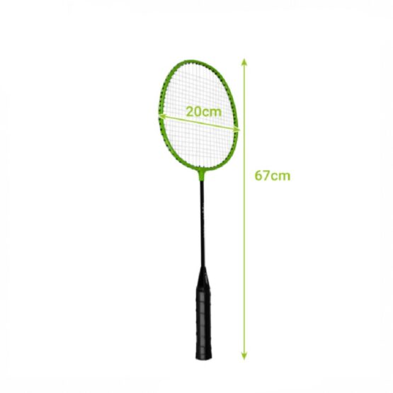 Set badminton cu 4 palete si accesorii KESNUP, include 3 fluturasi, ideal pentru jocul in vacanta, plaja, gradina, constructie usoara, materiale durabile, husa de protectie si transport, Galben / Verde / Negru 2 Set badminton cu 4 palete si accesorii KESNUP, include 3 fluturasi, ideal pentru jocul in vacanta, plaja, gradina, constructie usoara, materiale durabile, husa de protectie si transport, Galben / Verde / Negru