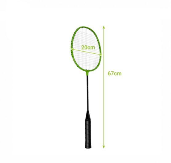 Set badminton cu 2 palete si accesorii KESNUP, include 6 fluturasi, ideal pentru jocul in vacanta, plaja, gradina, constructie usoara, materiale durabile, husa de protectie si transport, Verde / Negru 2 Set badminton cu 2 palete si accesorii KESNUP, include 6 fluturasi, ideal pentru jocul in vacanta, plaja, gradina, constructie usoara, materiale durabile, husa de protectie si transport, Verde / Negru