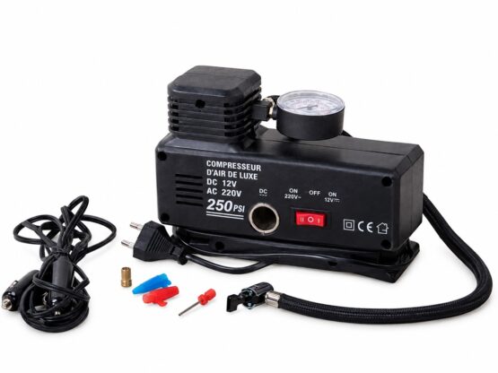 Compresor auto cu indice de presiune KESNUP, alimentare 12V / 230V, presiune de pompare 250 PSI (18 kg/cm²), manometru si accesorii incluse, ideal pentru pomparea rotilor auto, mingilor, saltelelor, Negru 4 Compresor auto cu indice de presiune KESNUP, alimentare 12V / 230V, presiune de pompare 250 PSI (18 kg/cm²), manometru si accesorii incluse, ideal pentru pomparea rotilor auto, mingilor, saltelelor, Negru