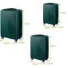 Set 3 trolere pentru calatorii si voiaj KESNUP, bagaje de cala si cabina, rotire silentioasa pivotanta 360 grade, dimensiuni 54 × 36 × 20 cm / 65 × 43 × 25 cm / 74 × 48 × 28 cm, maner telescopic, material ABS premium, inchidere fermoar si cifru, Verde 2 Set 3 trolere pentru calatorii si voiaj KESNUP, bagaje de cala si cabina, rotire silentioasa pivotanta 360 grade, dimensiuni 54 × 36 × 20 cm / 65 × 43 × 25 cm / 74 × 48 × 28 cm, maner telescopic, material ABS premium, inchidere fermoar si cifru, Verde