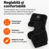 Genunchiera ortopedica KESNUP – reglabila, cu inchidere Velcro Genunchiera ortopedica cu incalzire KESNUP, reglabila cu benzi Velcro pentru fixare confortabila pe genunchi, adaptabila circumferintei piciorului si usor de utilizat.